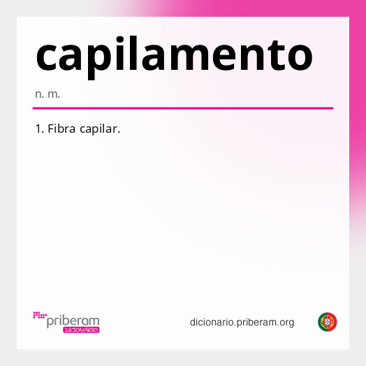 Significado de capilamento