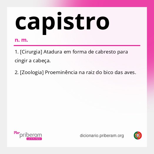 Significado de capistro