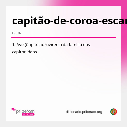 Significado de capitão-de-coroa-escarlate