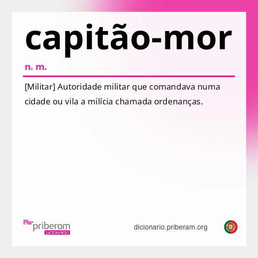 Significado de capitão-mor
