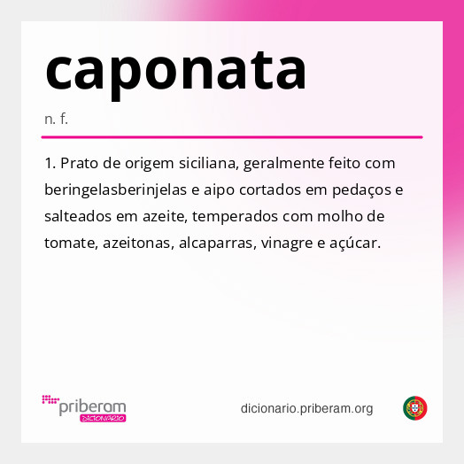 Significado de caponata