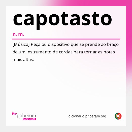 Significado de capotasto