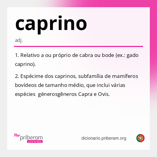 Significado de caprino