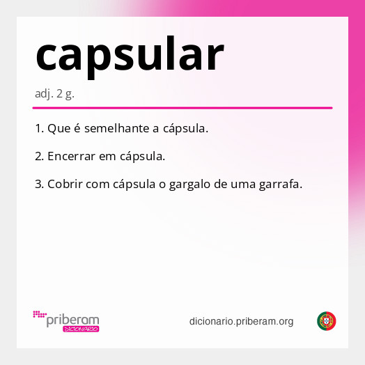 Significado de capsular