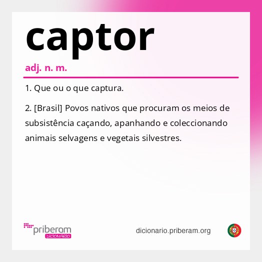 Significado de captor