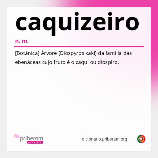 Significado de caquizeiro