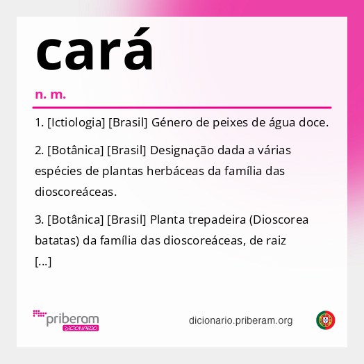 Significado de cará