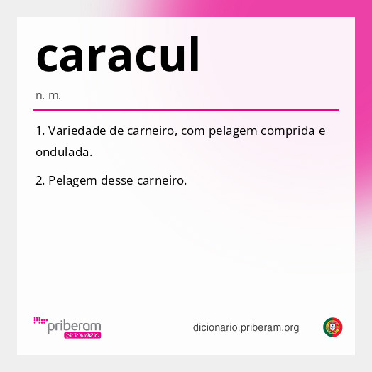 Significado de caracul
