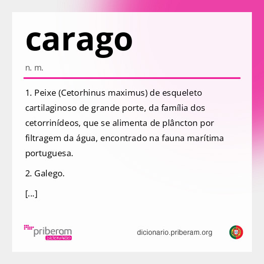 Significado de carago