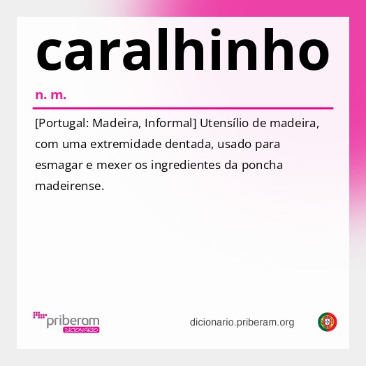 Significado de caralhinho