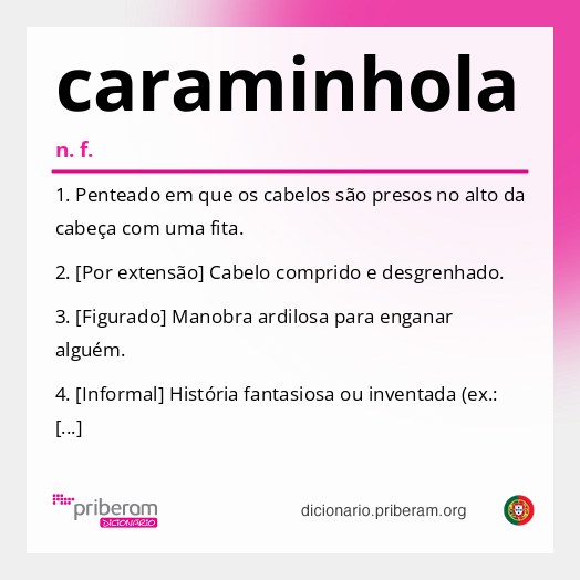 Significado de caraminhola