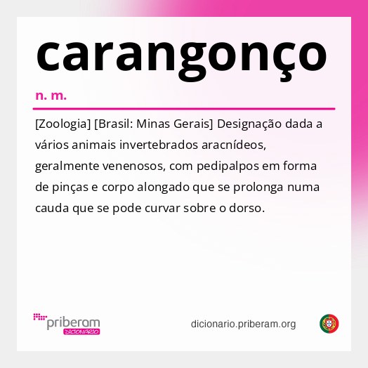 Significado de carangonço
