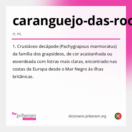 Significado de caranguejo-das-rochas