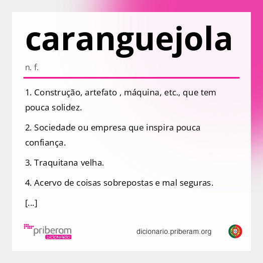 Significado de caranguejola