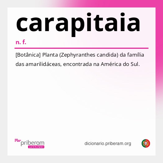 Significado de carapitaia