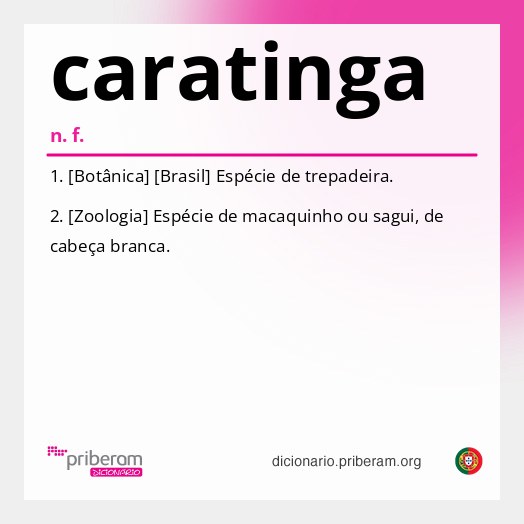 Significado de caratinga