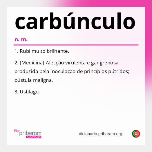 Significado de carbúnculo
