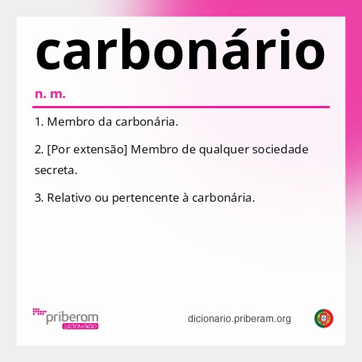 Significado de carbonário