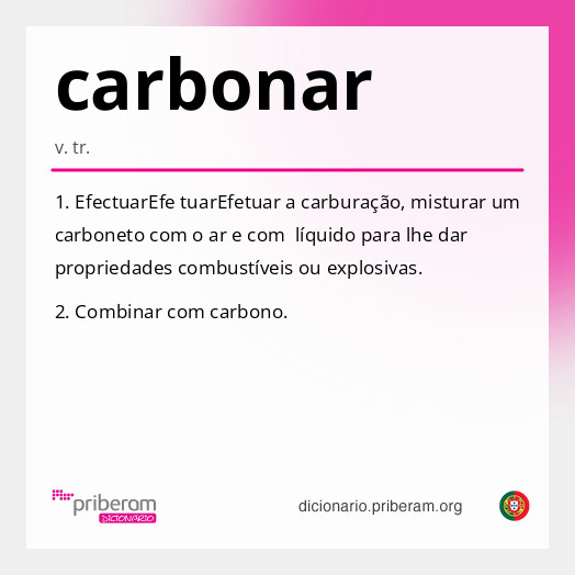 Significado de carbonar