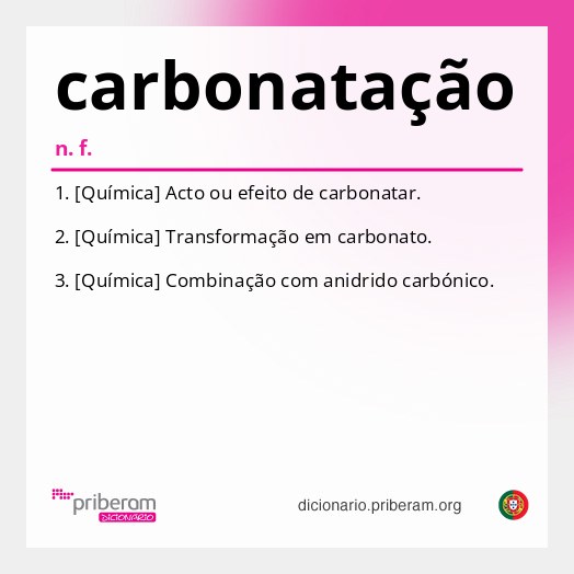 Significado de carbonatação