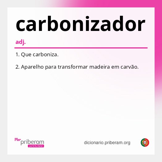 Significado de carbonizador