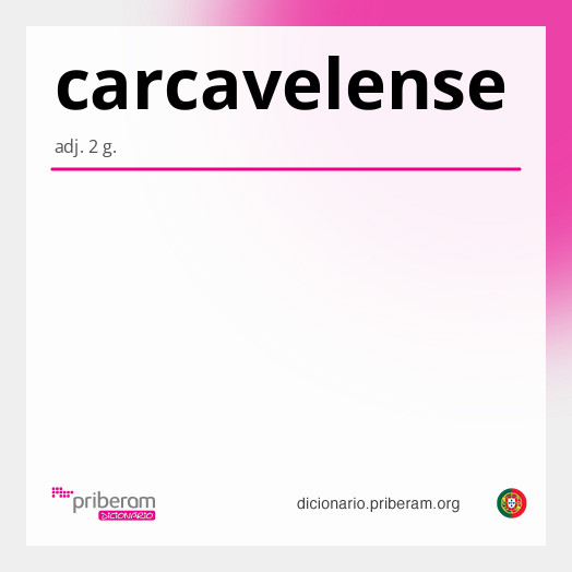 Significado de carcavelense