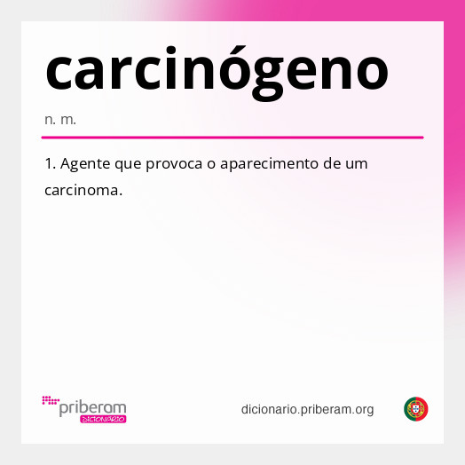 Significado de carcinógeno