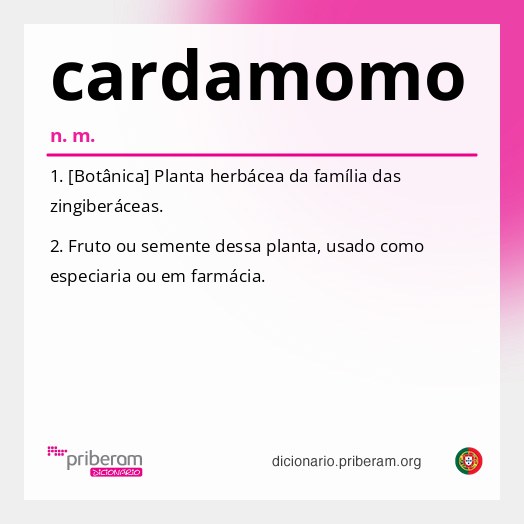 Significado de cardamomo