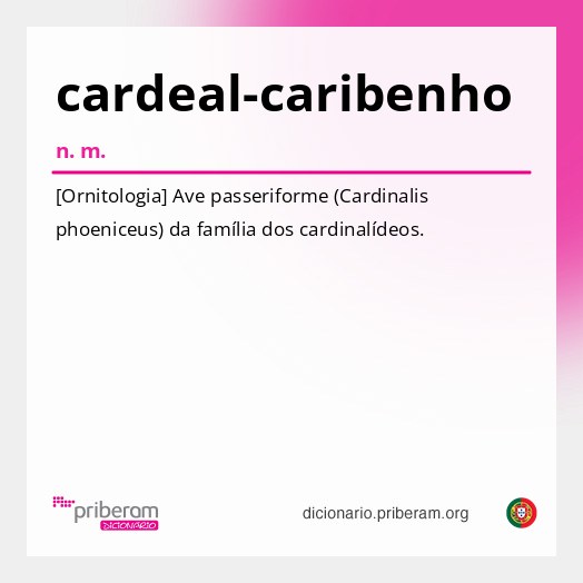 Significado de cardeal-caribenho