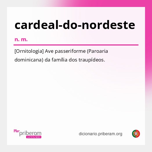 Significado de cardeal-do-nordeste