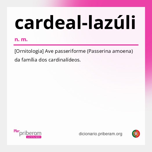 Significado de cardeal-lazúli