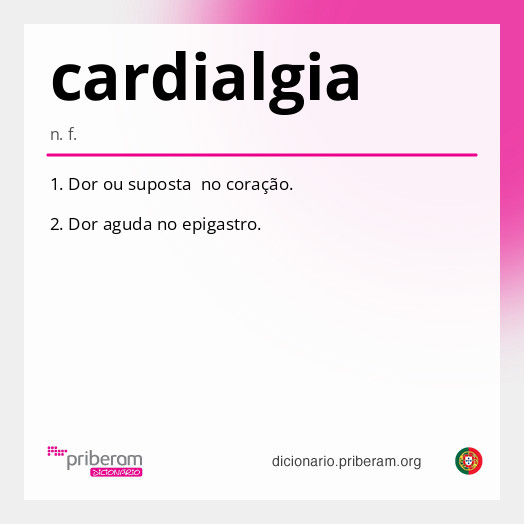 Significado de cardialgia