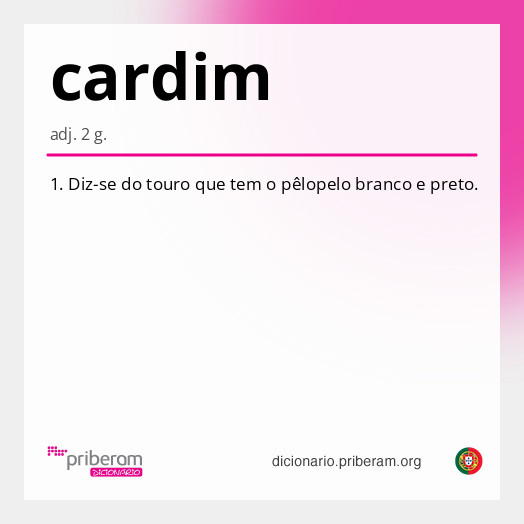 Significado de cardim