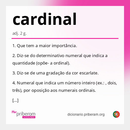 Significado de cardinal