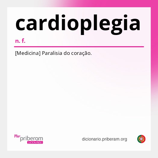 Significado de cardioplegia