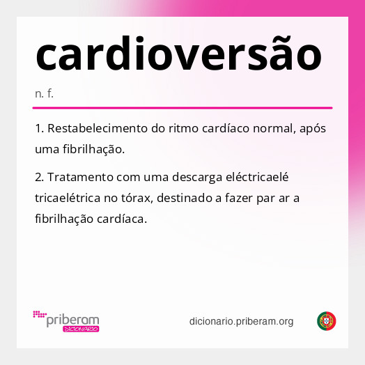 Significado de cardioversão
