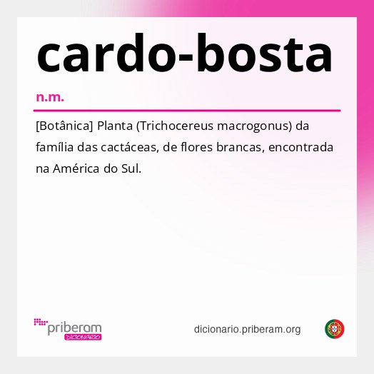 Significado de cardo-bosta