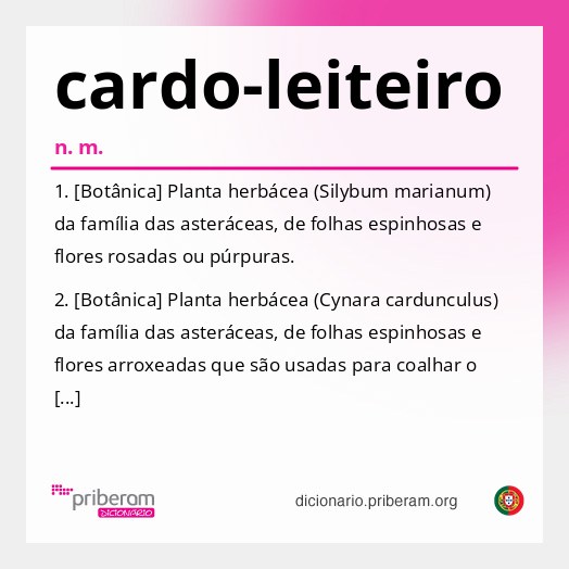 Significado de cardo-leiteiro