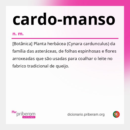 Significado de cardo-manso