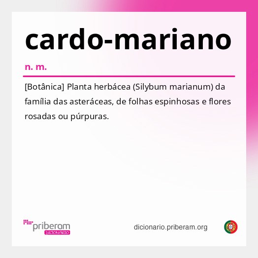 Significado de cardo-mariano