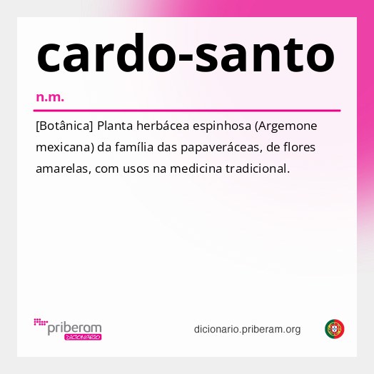 Significado de cardo-santo