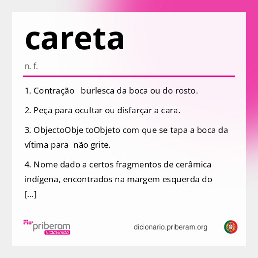Significado de careta