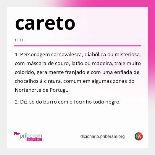 Significado de careto