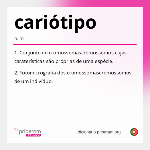 Significado de cariótipo