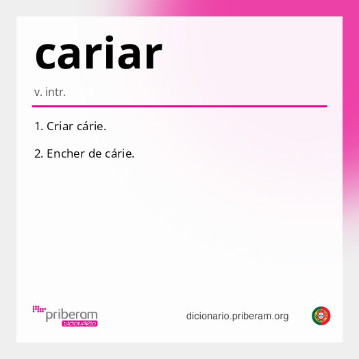 Significado de cariar