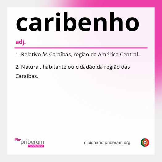 Significado de caribenho