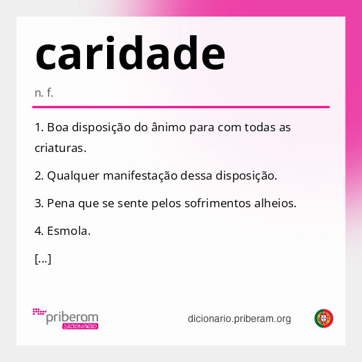 Significado de caridade