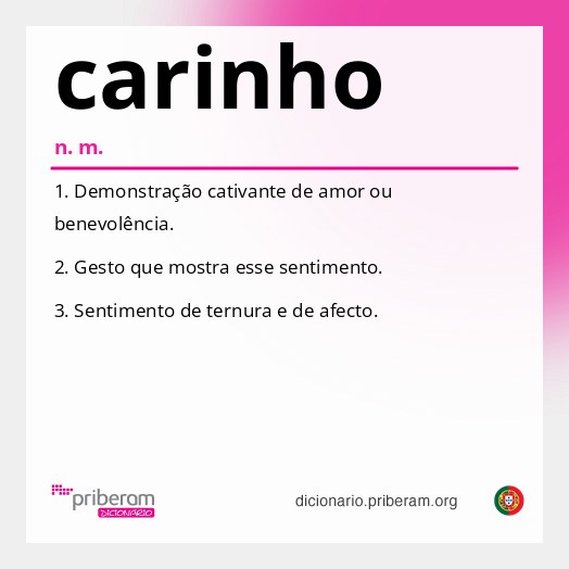Significado de carinho