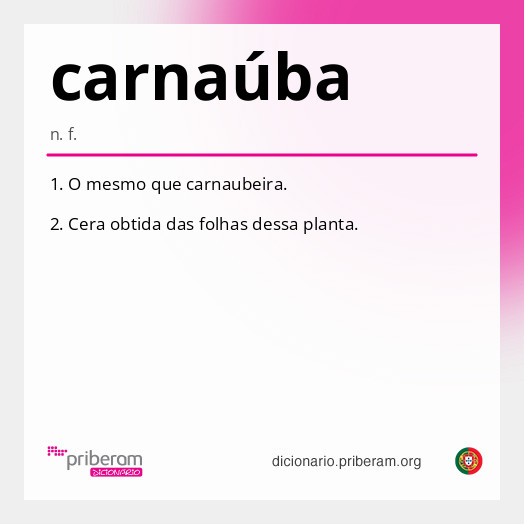 Significado de carnaúba