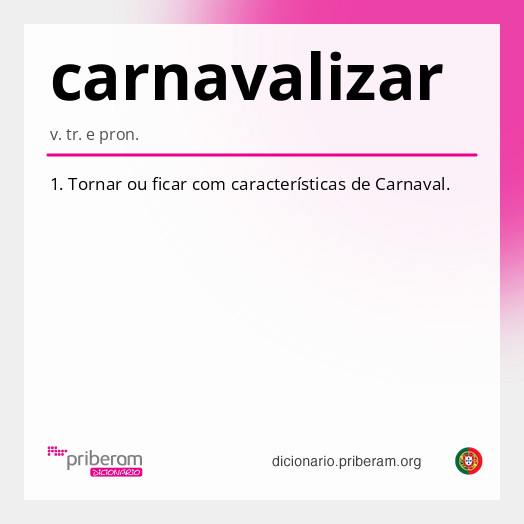 Significado de carnavalizar